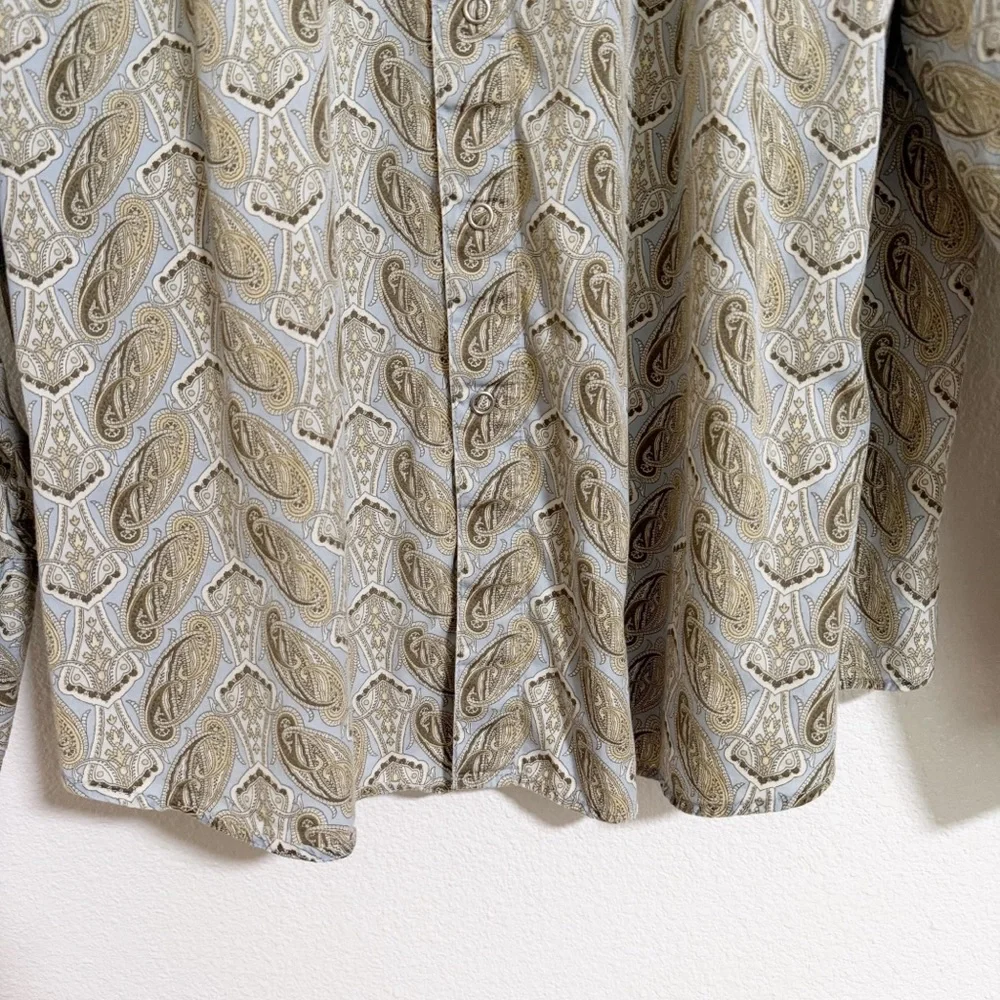 Tommy Hilfiger Paisley Snap Button Up Blouse - Picture 4 of 8